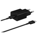 Samsung USB-C Fast Charger & USB-C Cable, 15W - Black