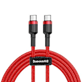 Miniatyrbild 1 av 5: Baseus Cafule USB-C till USB-C, QC 3.0, USB-C PD, 3A 2 m - Röd