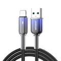 Joyroom USB-A to Lightning cable fast charging 3A, 1.2 m - black/purple