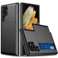 Samsung Galaxy S23 Ultra case with slide card holder - Black