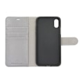 Miniatyrbild 4 av 5: iPhone X/XS Plånboksfodral Läder med Stativ - Grå