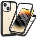 IPhone 15 case with a screen protector - Black