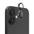 iPhone 16/16 Plus Kameralins med metallram - Svart