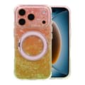 Marmorerat skal för iPhone 17 Pro Max och 18 Pro Max med roterande stativ och Magsafe - Rosa