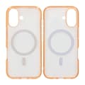 Mobilskal TPU Magsafe för iPhone 17 - Orange Transparent