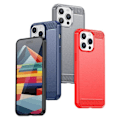 Miniatyrbild 3 av 5: Carbon Case Skal iPhone 15 Pro Max - Mörkblå