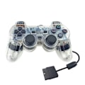 Miniatyrbild 1 av 2: Handkontroll Playstation 2 Transparent (2-Pack)