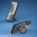 Miniatyrbild 3 av 6: Dux Ducis Aimo Mag Pansarskal med Ställ Samsung Galaxy S24 - Svart