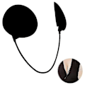 Miniatyrbild 2 av 2: Push Up Frontless BH Kit Deep Plunge BH Kit BH Dold BH Skin-bandlös BH black