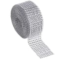 Strassband på rulle - 4 cm x 9 meter silver