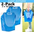 2-PACK 10L Bärbar Hopvikbar Vattendunkar. Vattendunk