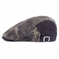 Miniatyrbild 3 av 5: Baskerhatt Kamouflage Peaked Cap Herr Basker Vår och höst Utomhus Solhatt Tvättad bomull Advance Hattar Cap Gray Adjustable Gray