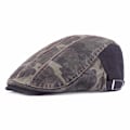 Miniatyrbild 1 av 5: Baskerhatt Kamouflage Peaked Cap Herr Basker Vår och höst Utomhus Solhatt Tvättad bomull Advance Hattar Cap Black Adjustable Black