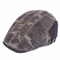 Miniatyrbild 2 av 5: Baskerhatt Kamouflage Peaked Cap Herr Basker Vår och höst Utomhus Solhatt Tvättad bomull Advance Hattar Cap Gray Adjustable Gray