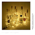 Miniatyrbild 7 av 7: 12 st LED-flasklampor koppartråd ljusslinga knappbatteri flasklampa mini flasklock ljusslinga present jul liten färglampa 2M flasklampa