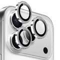NORTHJO 1 Set för iPhone 17 Pro Max/17 Pro Härdat Glas Kameralinsskydd CD-räfflad Metallring Lins