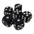 6 sorte terninger 16mm til terningespil, lette at rulle