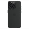 Silikonikotelo iPhone 15 Prolle, MagSafe-yhteensopiva Musta Black iPhone 15 Pro