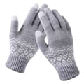 2 st Vinter Pekskärmshandskar Dam Herr Varma Stretch Stickade Vantar Imitation Ull Tjocka Hel Fingerhandskar