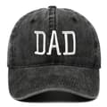 Justerbar keps baseballkeps Pappa-keps svart DAD DAD