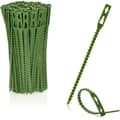 200x Gröna Växtbindare i Plast - Stabilisera Växter - Växtklämmor - Växtstödsklämma (13 cm)
