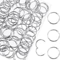100 stk. binderinge, løsblad, bogringe, metalbinderinge til papir, flash-kort, indekskort, ringbind, kontor, skole, hjem 1.2 Inch/30mm