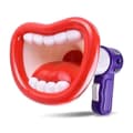 Big Mouth Handheld Megafonleksak Rolig Barnhögtalare & Ljudförändrande Mikrofon