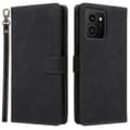 Kompatibelt för HMD Skyline Plånboksfodral RFID PU Läderfodral Ställ [DB] Black