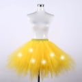 Miniatyrbilde 1 av 5: Skjørt Bachelor Party Tutu Tulle Skjørt Petticoat Ballet Hoop Skjørt 4 Lag Yellow XL