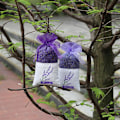 Miniatyrbillede 3 af 4: 50 stk. Tomme Lavendelposer Blomsterprint Duftpose Sækkepose Kompatibel Med Afstressende Søvn Dark purple 25pcs