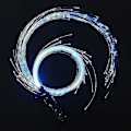 Miniatyrbilde 5 av 5: Led fiberoptisk pisk danserom pisk supersterkt lys 40 fargeeffekt 360 dreibar Pixel Rave Whip Toy(,)