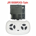 Miniatyrbilde 1 av 5: Jr-rx-12v elektrisk bil for barn Bluetooth-fjernkontrollmottaker, jevn startkontroller Jr1958rx og Jr1858rx/jr1738rx -HG JR1858RX 7pin Full