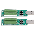Miniatyrbild 2 av 5: 2 st USB-belastningstestare Justerbar Resistor Elektronisk Testmodul 1A 2A 3A Urladdningstillbehör