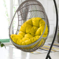 Miniatyrbild 1 av 5: Byte av hängande ägg stolsdyna Kompatibel med bordsmatta som andas, kompatibel med utomhus inomhus Lemon Yellow 081 Custom Size Weight