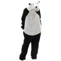 Miniatyrbillede 1 af 5: Unisex Adult Bear Nattøj Onesie Vinterlomme Løs Funny Thicken Pyjamas -ge white L