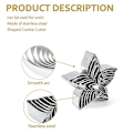 Miniatyrbilde 4 av 5: 23 stk Cookie Cutter Rustfritt stål Bakverk og kjeks Cutter Kakeform Kronblad Blad Fondant Silver