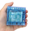 Miniatyrbilde 3 av 5: 3D Terningpuslespill Penges labyrint Bank Sparing Myntsamling Etui Boks Morsom Hjernelek Blue