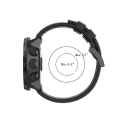 Miniatyrbillede 2 af 5: 24 mm erstatnings silikone universelt urbånd Smart urrem, kompatibel med Suunto 9 -hg White
