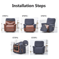 Miniatyrbilde 1 av 2: Stretch Recliner Sofa Trekk Anti-Skli Møbelbeskytter Myke Tykke Trekk (Bare Sofa Trekk) Gray