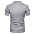 Miniatyrbilde 2 av 3: Herre polo skjorte golf Casual sommer topper med korte ermer Gray 2XL