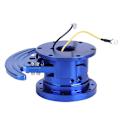 Miniatyrbilde 4 av 4: Tilt Flipped Racing Ratt Styringhjul Hurtigutløser Hub Kit Flyttbar AdapterBlå