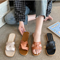 Miniatyrbilde 4 av 5: Sommerslippers for kvinner, utendørsbruk, koreansk stil Ins Web, motesandaler 778-2 Three-stripe yellow 40-41