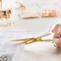 Miniatyrbillede 4 af 5: Multipurpose Akryl Guld Rustfri Stål Saks -HG