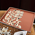 Miniatyrbillede 3 af 4: 4 stk. Silikon Dehydratormåtter med Kant - Silikonplader Kompatible, Non-Stick Silikonbakkeforing brown