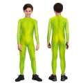 Miniatyrbilde 2 av 5: Jumpsuit-kostyme for julesfest for jenter og gutter 4-9 år - Grinch Cosplay Kostyme - Gave-B 8-9 Years