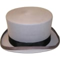 Miniatyrbillede 4 af 4: Håndlavet Uld Tophat med Satinforing - Lille til XXL -hg Grey XL