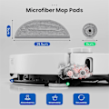 Miniatyrbillede 4 af 5: Moppepude Refiller til Roborock S8 MaxV Ultra / S8 Max Ultra Robotstøvsuger, Dobbelte Soniske Vibrationsmoduler, Kantmoppepuder