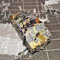 Miniatyrbillede 4 af 5: 3D Metal Puslespil DIY Håndbog Berømte Tank Militærserie Tiger Tanks T-34 Js-2 M1a1 Tankmodel Saml Puslespil M1A1 Abrams-Color