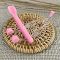 Miniatyrbillede 3 af 5: Kontaktlinser Linser Bløde Silicium Pincet Kontaktlinser Linse Applikator Fjerner Mengying Pink