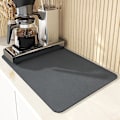 Pikkukuva 1 / 5: Super Imuva Superabsorbentti Antislip Suuri Keittiön Imuva Valutusmatto Kahvi Astian Kuivausmatto Nopea Kuivaus Kylpyhuoneen Valutuslevy Astiamatto black 40x50cm